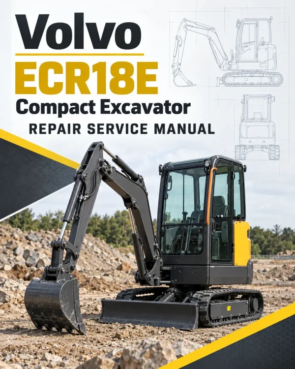 Volvo ECR18E Compact Excavator Repair Service Manual Volvo ECR18E Compact Excavator Repair Service Manual