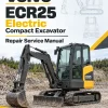 Volvo ECR25 Electric Compact Excavator Repair Service Manual