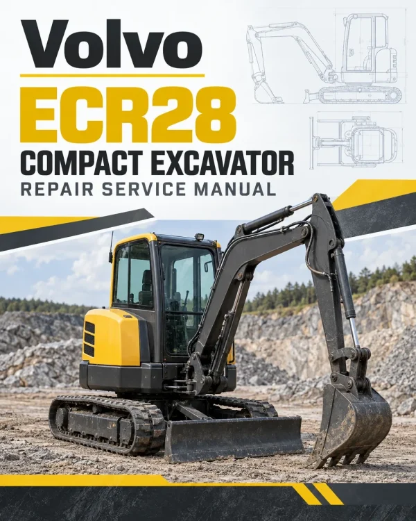 Volvo ECR28 Compact Excavator Repair Service Manual