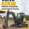 Volvo ECR38 Compact Excavator Repair Service Manual Volvo ECR38 Compact Excavator Repair Service Manual