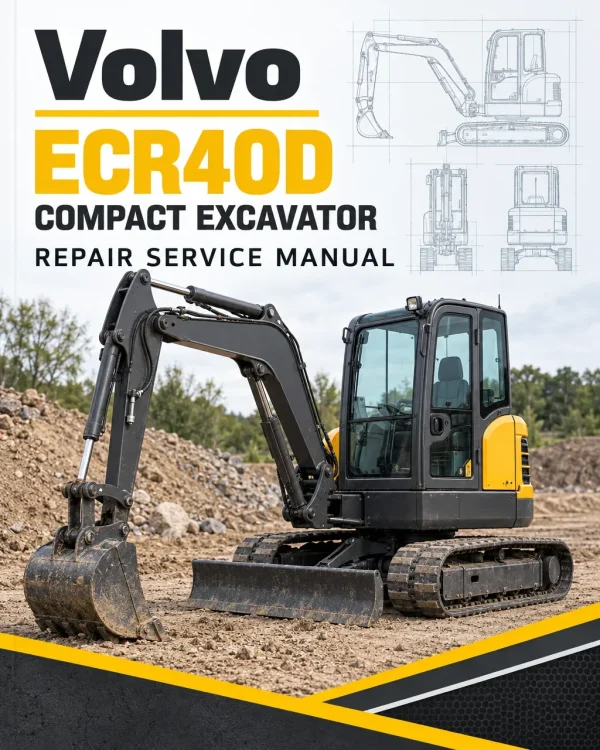 Volvo ECR40D Compact Excavator Repair Service Manual Volvo ECR40D Compact Excavator Repair Service Manual