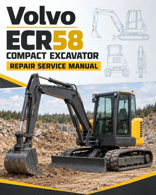 Volvo ECR58 Compact Excavator Repair Service Manual Volvo ECR58 Compact Excavator Repair Service Manual