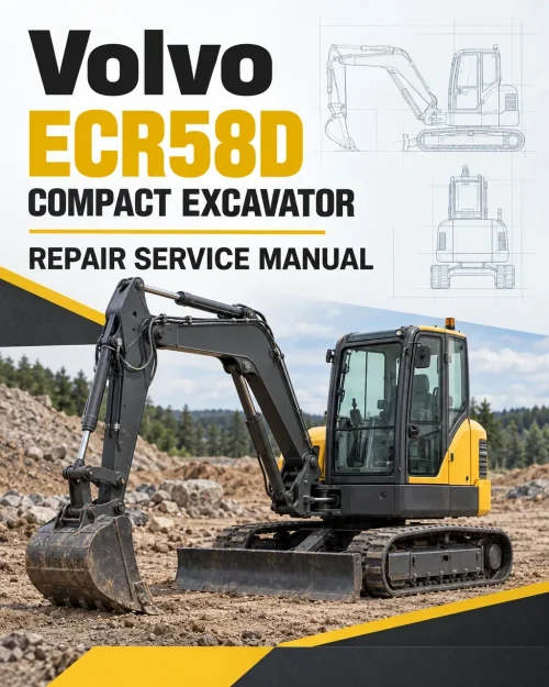 Volvo ECR58D Compact Excavator Repair Service Manual Volvo ECR58D Compact Excavator Repair Service Manual