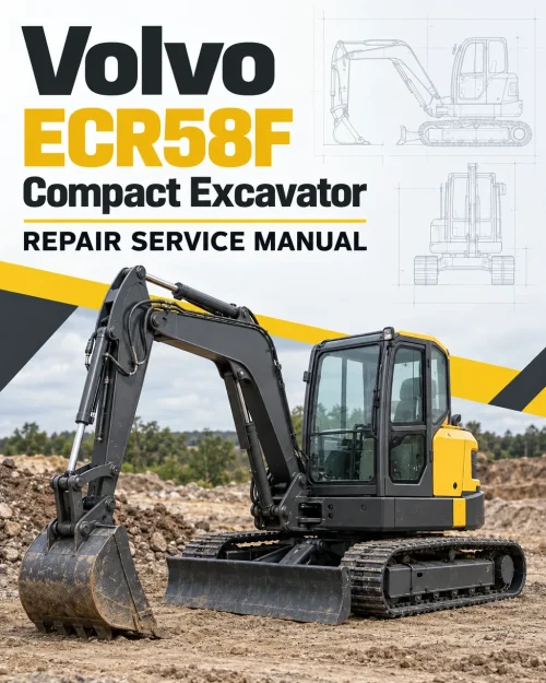 Volvo ECR58F Compact Excavator Repair Service Manual Volvo ECR58F Compact Excavator Repair Service Manual