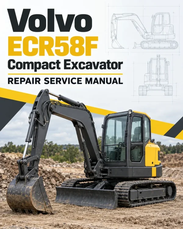 Volvo ECR58F Compact Excavator Repair Service Manual Volvo ECR58F Compact Excavator Repair Service Manual