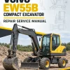 Volvo EW55B Compact Excavator Repair Service Manual