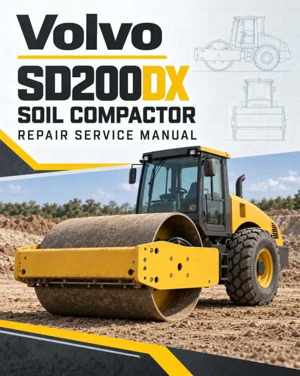Volvo SD200DX Soil Compactor Repair Service Manual Volvo SD200DX Soil Compactor Repair Service Manual