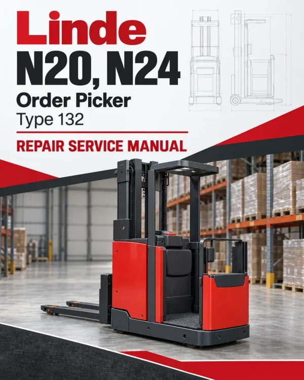 Linde N20, N24 Order Picker Type 132 Repair Service Manual Linde N20, N24 Order Picker Type 132 Repair Service Manual