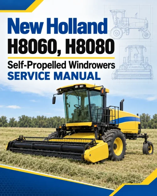 New Holland H8060, H8080 Self-Propelled Windrowers Service Manual New Holland H8060, H8080 Self-Propelled Windrowers Service Manual