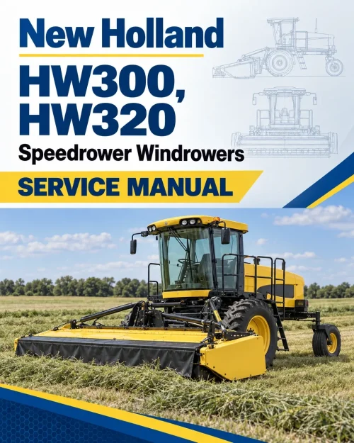 New Holland HW300, HW320 Speedrower Windrowers Service Manual New Holland HW300, HW320 Speedrower Windrowers Service Manual