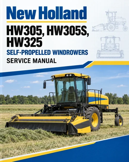 New Holland HW305, HW305S, HW325 Self-Propelled Windrowers Service Manual New Holland HW305, HW305S, HW325 Self-Propelled Windrowers Service Manual