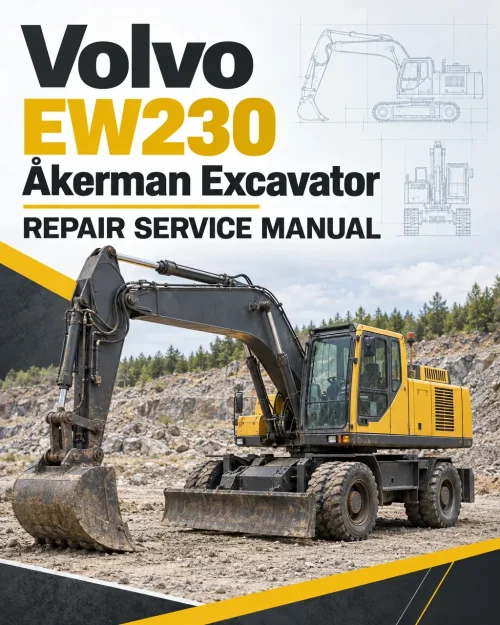 Volvo EW230 Åkerman Excavator Repair Service Manual Volvo EW230 Åkerman Excavator Repair Service Manual