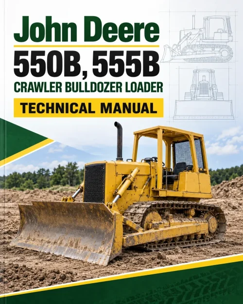 John Deere 550B, 555B Crawler Bulldozer Loader Technical Manual