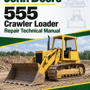 John Deere 555 Crawler Loader Repair Technical Manual (TM1111)