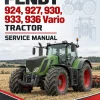 Fendt 924, 927, 930, 933, 936 Vario Stage 3B Tier 4i Tractor Service Manual