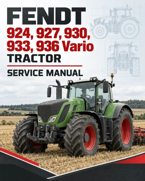 Fendt 924, 927, 930, 933, 936 Vario Stage 3B Tier 4i Tractor Service Manual