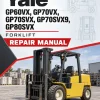 Yale GP60VX, GP70VX, GP70SVX, GP70SVX9, GP80SVX Forklift H878 Series Repair Manual Yale GP60VX, GP70VX, GP70SVX, GP70SVX9, GP80SVX Forklift H878 Series Repair Manual