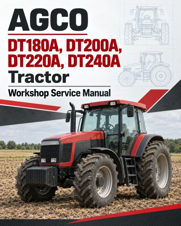 AGCO DT180A, DT200A, DT220A, DT240A Tractor Workshop Service Manual