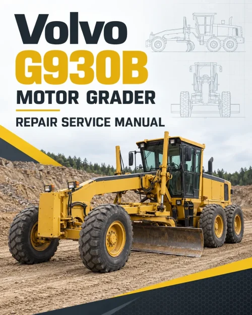Volvo G930B Motor Grader Repair Service Manual