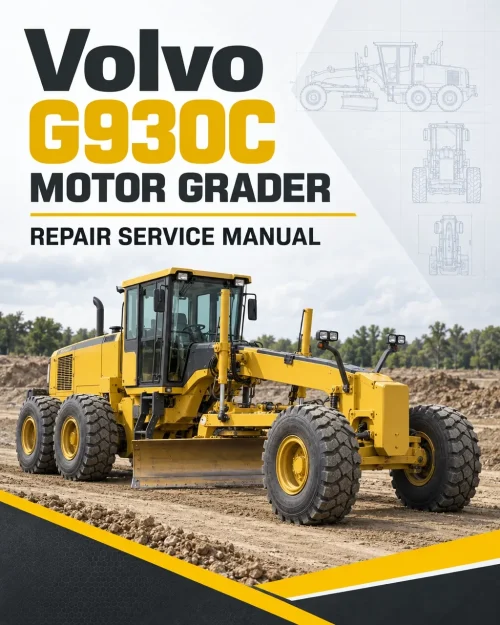 Volvo G930C Motor Grader Repair Service Manual