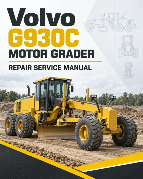 Volvo G930C Motor Grader Repair Service Manual Volvo G930C Motor Grader Repair Service Manual