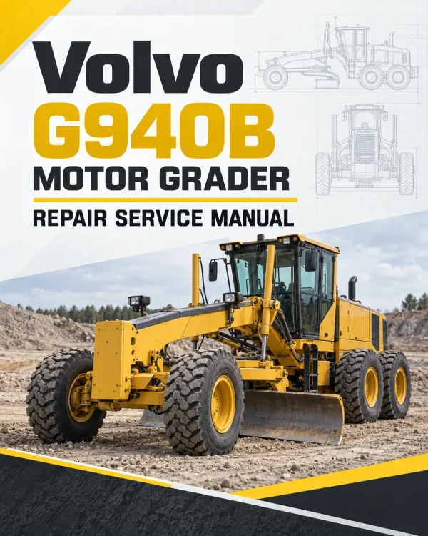 Volvo G940B Motor Grader Repair Service Manual Volvo G940B Motor Grader Repair Service Manual