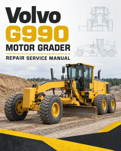 Volvo G990 Motor Grader Repair Service Manual