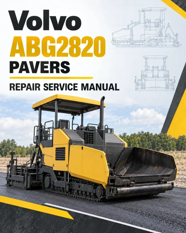 Volvo ABG2820 Pavers Repair Service Manual