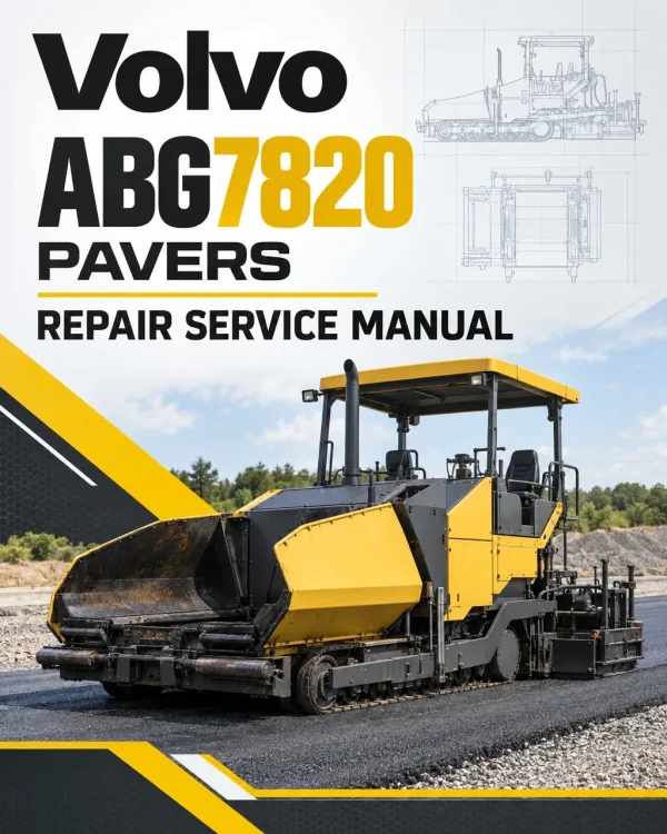 Volvo ABG7820 Pavers Repair Service Manual