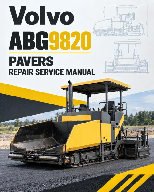 Volvo ABG9820 Pavers Repair Service Manual