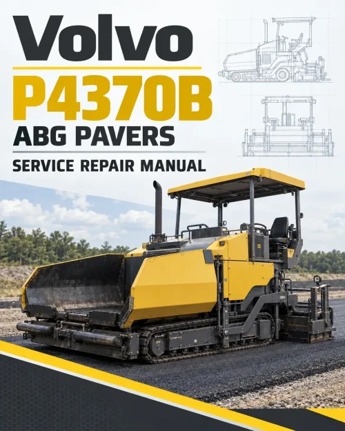 Volvo P4370B ABG Pavers Repair Service Manual