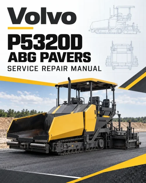Volvo P5320D ABG Pavers Repair Service Manual