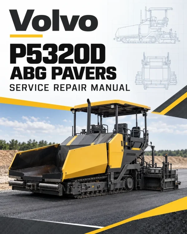 Volvo P5320D ABG Pavers Repair Service Manual