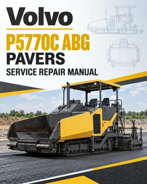 Volvo P5770C ABG Pavers Repair Service Manual