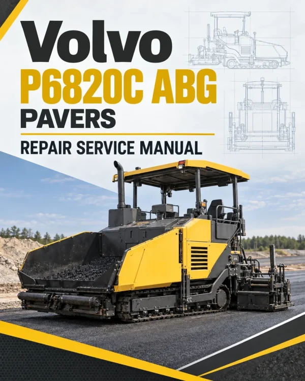 Volvo P6820C ABG Pavers Repair Service Manual