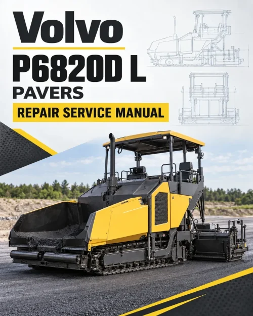 Volvo P6820D L Pavers Repair Service Manual