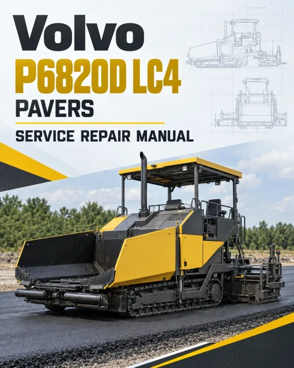 Volvo P6820D LC4 Pavers Repair Service Manual Volvo P6820D LC4 Pavers Repair Service Manual