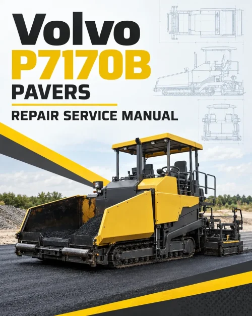 Volvo P7170B Pavers Repair Service Manual