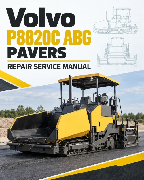 Volvo P8820C ABG Pavers Repair Service Manual