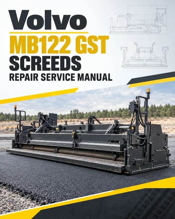 Volvo MB122 GST Screeds Repair Service Manual Volvo MB122 GST Screeds Repair Service Manual