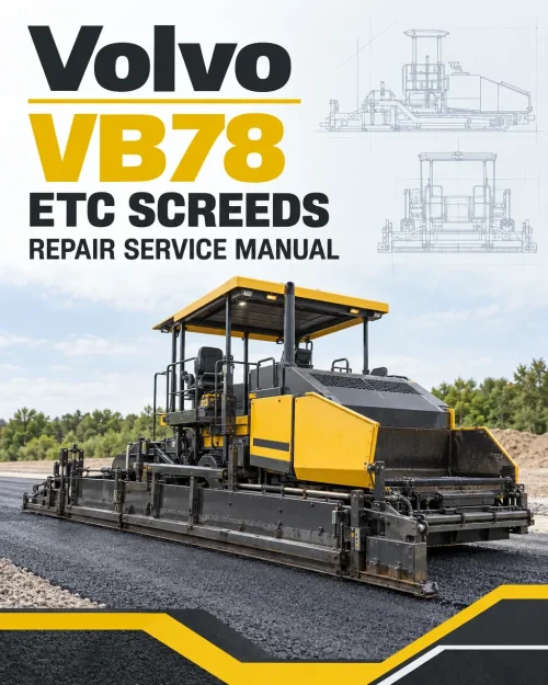 Volvo VB78 ETC Screeds Repair Service Manual