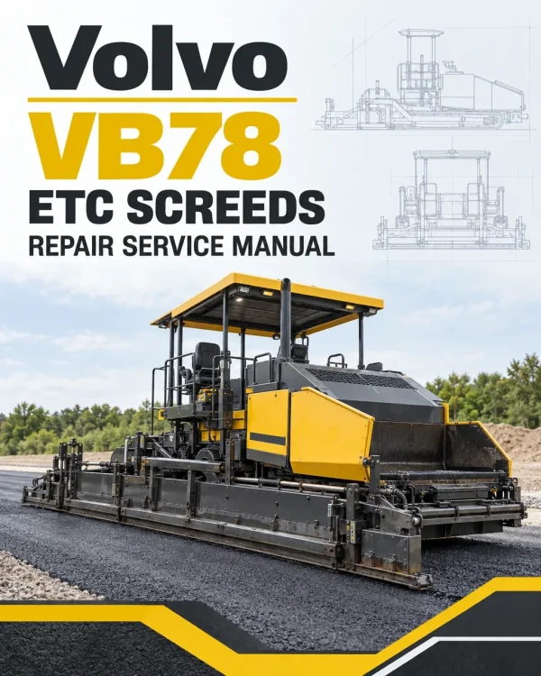 Volvo VB78 ETC Screeds Repair Service Manual Volvo VB78 ETC Screeds Repair Service Manual