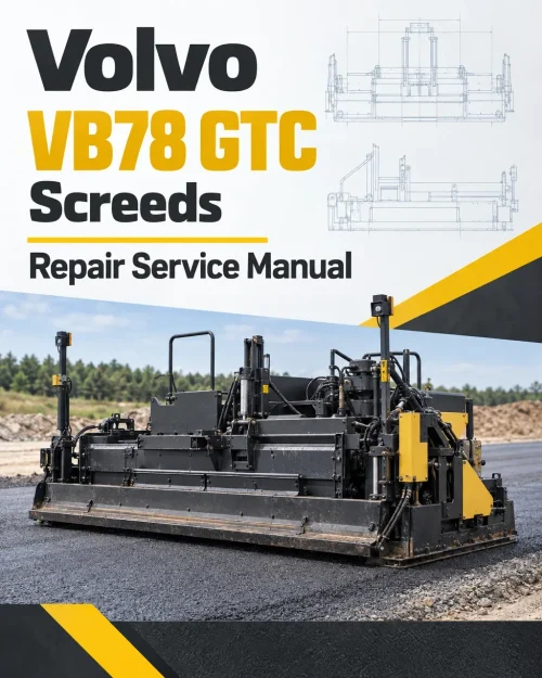Volvo VB78 GTC Screeds Repair Service Manual Volvo VB78 GTC Screeds Repair Service Manual