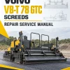 Volvo VB-T 78 GTC Screeds Repair Service Manual Volvo VB-T 78 GTC Screeds Repair Service Manual