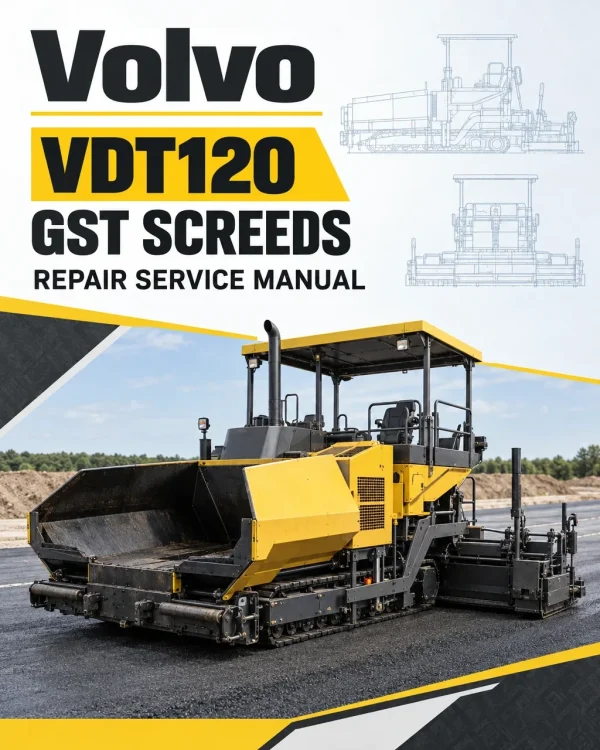 Volvo VDT120 GST Screeds Repair Service Manual