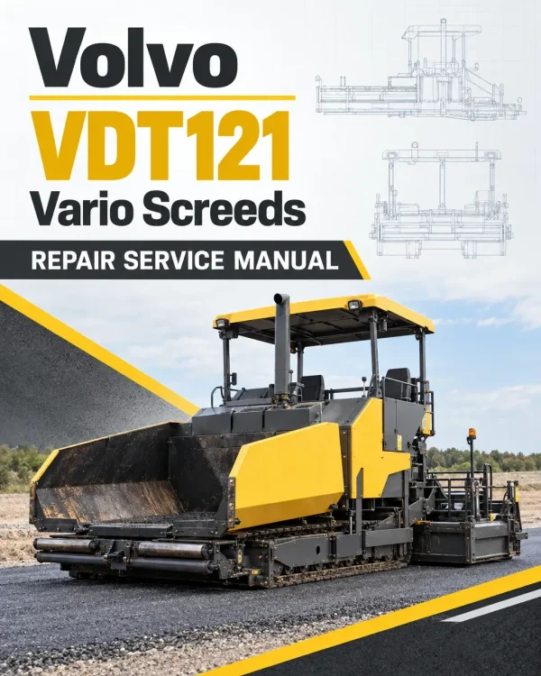 Volvo VDT121 Vario Screeds Repair Service Manual Volvo VDT121 Vario Screeds Repair Service Manual
