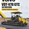 Volvo VDT-V78 GTC Screeds Repair Service Manual Volvo VDT-V78 GTC Screeds Repair Service Manual