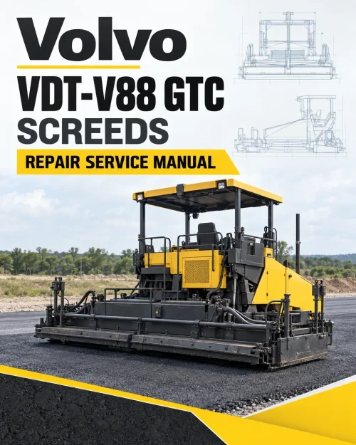 Volvo VDT-V88 GTC Screeds Repair Service Manual Volvo VDT-V88 GTC Screeds Repair Service Manual