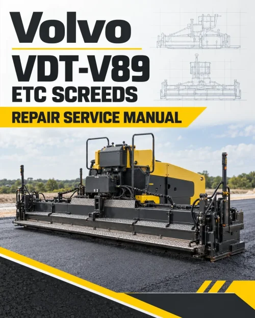 Volvo VDT-V89 ETC Screeds Repair Service Manual Volvo VDT-V89 ETC Screeds Repair Service Manual