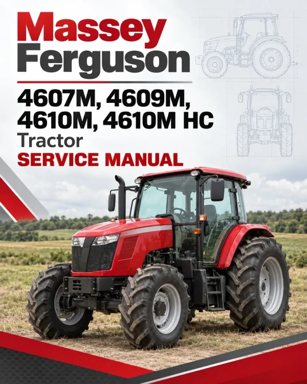 Massey Ferguson 4607M, 4609M, 4610M, 4610M HC Tractor Service Manual Massey Ferguson 4607M, 4609M, 4610M, 4610M HC Tractor Service Manual